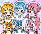 ポップでキュート♪可愛いゆめかわイラスト描きます 激安&スピード出荷！(最短3日)アイコン/立ち絵/似顔絵など イメージ1