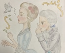 色鉛筆でロココイラストを描きます クラシカルなら任せてください！ロココ好きな方お待ちしてます！ イメージ5