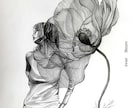 躍動的な人物・小物・ファッションイラストを描きます 余白と躍動を描くartwork。 イメージ6