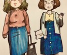 可愛いミニキャラ似顔絵描きます 思い出や気持ちを絵に載せてプレゼントにしてみませんか？ イメージ4