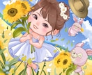 商用利用OK！！キュート可愛いミニイラスト描きます ポーズ・仕草全て可愛いイラストお描き致します イメージ10