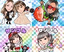 ビックリマンシール風の似顔絵イラストを描きます SNSのアイコンやプレゼントなどに♪ イメージ9