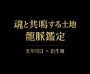 龍脈鑑定を行います 魂と共鳴している土地を見つけます イメージ1