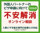 配偶者ビザ申請の不安を30分でスッキリ整理します 不安も疑問も一人で抱えず一緒に整理しましょう！ イメージ1