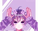 最大7日。SNSアイコン、イラスト等、制作します 構図指定、ラフ修正3回まで無料!キラキライラスト描きます! イメージ3