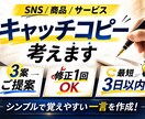 シンプルで覚えやすいキャッチコピー考えます SNS・商品・サービスの一言コピー作成 イメージ1
