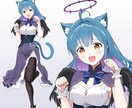 女性キャラのオリジナル立ち絵を制作いたします Live2Dパーツ分け・三面図制作も対応できます！ イメージ8
