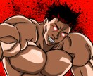 刃牙風似顔絵☆貴方を刃牙化致します どんな人でもバキバキにかっこよくします！刃牙化似顔絵☆ イメージ7