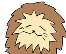 目を閉じた動物描きます アイコン等にも使えます目を閉じた動物を描きます イメージ2