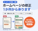 ホームページの修正を1か所から承ります 文章・画像・リンク・スマホの崩れを直します イメージ1