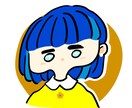 バストアップまでのイラスト描きます あなただけの可愛いオリジナルアイコン描きます。 イメージ8