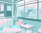 MVや1枚絵の背景専門で描きます 学校の背景や建物などをパステルカラーで描きます！ イメージ2