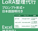 LoRA整理代行 プロンプトと説明文整備ます LoRA名・使い方・中身を整備し一覧化 イメージ1