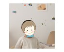 プライバシーを守る！『かくれんぼハンコ』描きます オプションで商用◎ゆる似スタンプで顔隠しを可愛く個性的に イメージ6