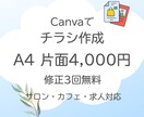 Canvaで見やすいチラシを作成します 事務経験11年｜伝わるチラシを丁寧に作成します イメージ1