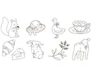おしゃれでどこかほっこりするイラスト描きます 心温まるほっこり手描きイラストです イメージ6