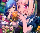 商用化・鮮やかなアニメ塗りイラスト制作します 鑑賞、小説の表紙、挿絵、動画などに！ イメージ1