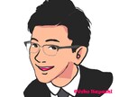 上品でシンプルなイラストをお描きいたします 大人っぽいシンプルな似顔絵です イメージ2