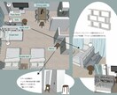 民泊の空間デザインを3Dパースにてお渡しします 小物や備品込みのトータルスタイリングです イメージ3