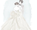 結婚祝いに人気 | 水彩画似顔絵描きます 【イラストオーダー】水彩画風イラスト♡結婚祝いに人気 イメージ4
