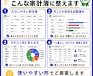 あなた専用の使いやすい家計簿シートを作ります 一人暮らし・同棲・家族の家計管理を見やすくします イメージ2