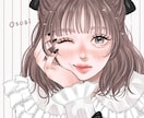 アナログ風×厚塗りの愛らしい女の子イラスト描きます SNSアイコンやオリジナルの一枚絵、プレゼントにおすすめ୨୧ イメージ5