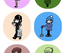 女の子のミニキャラアイコンを作成します あなたのアイコンをひと目見てかわいいと思う絵柄に！ イメージ9