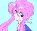 90年代レトロポップなイラストを作成します Vtuber立ち絵デザイン、サムネ等々諸々対応可能です イメージ10