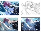 イラストを描きます 1枚絵イラスト、SNSアイコン、立ち絵など制作します イメージ3