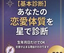 基本診断|あなたの恋愛体質を星で診断します 生年月日だけでOK|恋愛が止まる理由がわかります イメージ1