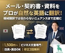 ビジネス英語翻訳｜正確・自然な文書作成ます メール・契約書・資料を丁寧に翻訳します イメージ1