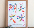 ご結婚のお祝いや記念に、花文字アートを制作します ウェルカムボードにも。縁起物インテリアとして飾れます。 イメージ1