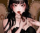 最短3日/厚塗りイラスト制作/アイコン制作します 色気づく瞳と耽美な色気。あなたの「好き」を深みのある厚塗り イメージ1