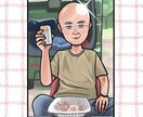 写真から似顔絵を描きます SNSアイコン、贈り物などに！ イメージ3