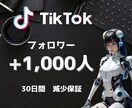 TikTokフォロワー1000人増やします 50万人・安心の30日保障・URL貼付＆Liveが即可能に イメージ3