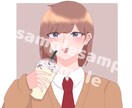 SNS用アイコン/イラスト描きます かわいくて使いやすいイラストやアイコン描きます イメージ1