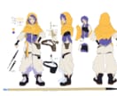 美麗なイラスト作成・豪華なキャラデザ承ります 描き込み量の多いイラストをご希望の方はぜひ！ イメージ4