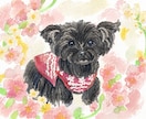 亡くなったペットちゃんを描きます 亡くなったペットちゃんを水彩画風でイラストお描きします イメージ1