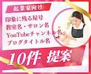 印象に残る屋号・教室名を10件✨提案します 開運☘️人気✨愛される波動♡を込めます イメージ1