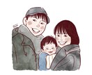 ほどよくリアルで優しく似せる似顔絵お描きします 大人数・ペットOK！笑顔が得意です♡記念日や贈り物にも◎ イメージ9