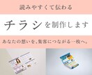 読みやすく伝わるチラシをデザインします あなたの想いを、集客につながる一枚へ！ イメージ1