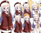 動画制作などで使用する立ち絵描きます オリジナルキャラもお任せください!! イメージ2