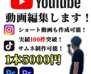 実績100件越え！動画編集します 現役YouTuber！編集以外でもサポートできます！ イメージ1