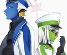 カップリングイラストを描きます BLもGLも男女も…人外キャラもOK！ イメージ4