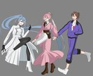 TRPG立ち絵・専用素材デザイン一貫制作します 即投入可！立ち絵＋お揃いの素材セットで世界観を構築 イメージ3