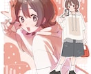 明るくキュートな1枚イラストを作成します SNS投稿や動画等に使える1枚イラストを作成します！ イメージ2
