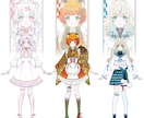 Vtuberデビュー！全工程制作します デザイン・パーツ分け・モデリング・ロゴ・ちびキャラ全部込!! イメージ8