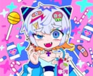 超病みかわポップなデフォルメイラスト制作します SNSアイコンやMVに！キャラクターデザインも制作可能！ イメージ1