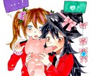 アナログで女の子を描きます コピックの鮮やかな発色のイラストをお求めの方に！ イメージ4