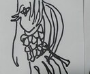 疫病退散。　ア　マ　ビ　エ　描きます コロナ禍の今。疫病避けのアマビエ描きます。 イメージ1